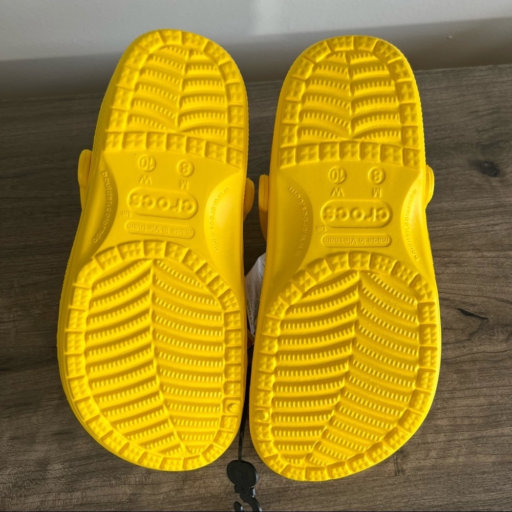 CROCS NEW Unisex Ralen Yellow Clog Size 8 or 10 #B1866 - Picture 5 of 8